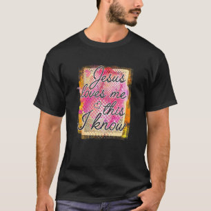 Camiseta Cristiano Jesús Fe Jesús Jesús Me Ama Esto Lo Sé