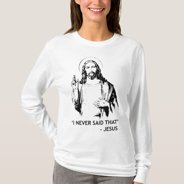 Camiseta Cristiano Jesús Religioso Nunca Dije Eso (Anverso)