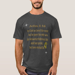 Camiseta cristiano Juan 3:16 