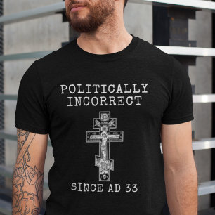 Camiseta Cristiano ortodoxo oriental políticamente incorrec