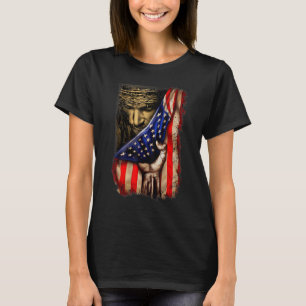 Camiseta Cristiano Para Hombres Mujeres Orgullosas Bandera