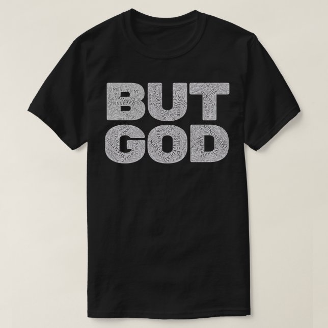 Camiseta Cristiano Pero Dios Inspirador Biblia Jesús Salvar (Diseño del anverso)