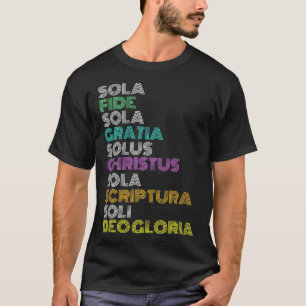 Camiseta Cristiano Reformado 5 Solas Día De Reforma Ch