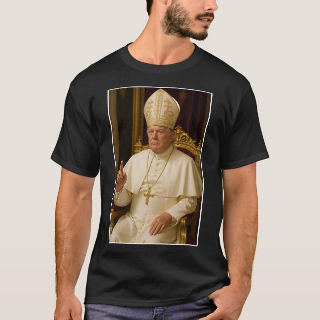 Camiseta Cristiano Vaticano Un nuevo Papa Gracioso Político (Anverso)