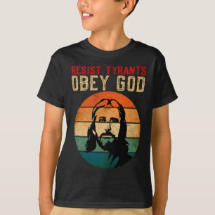 Camiseta Cristianos conservadores resisten a los tiranos y