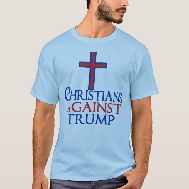 Camiseta Cristianos contra Trump (Anverso)