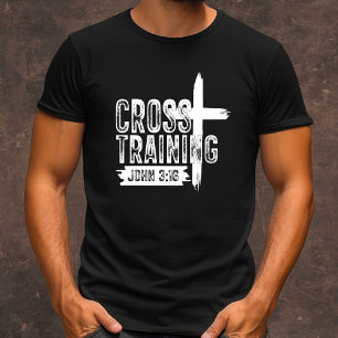 Camiseta Cristianos de los hombres en la formación cruzada