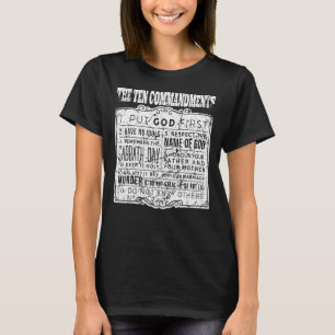 Camiseta Cristianos Dios Moisés Religión Biblia Los Diez Co