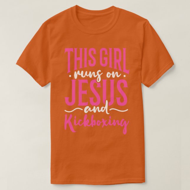Camiseta Cristianos Kickboxing Kickboxer (Diseño del anverso)