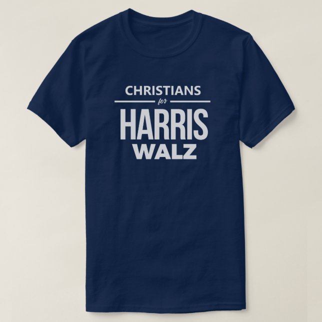 Camiseta Cristianos para Harris Walz (Diseño del anverso)