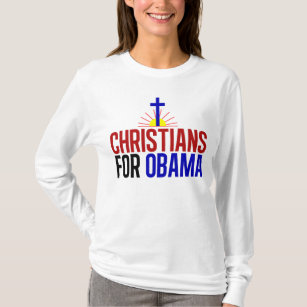 Camiseta Cristianos para Obama