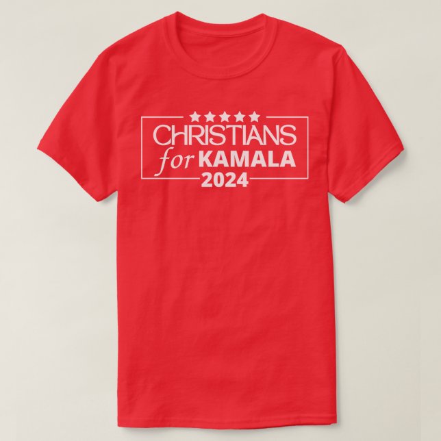 Camiseta Cristianos por Kamala 2024 TShirt (Diseño del anverso)
