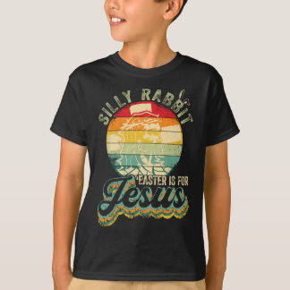 Camiseta Cristianos Retro Silly Rabbit Tee Easter Es Para J