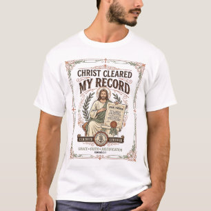Camiseta Cristo Borró Mi Registro Jesús Perdón Legal Docume