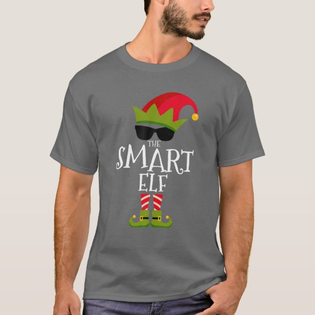 Camiseta Cristo del grupo de familia Smart Elf Costume (Anverso)
