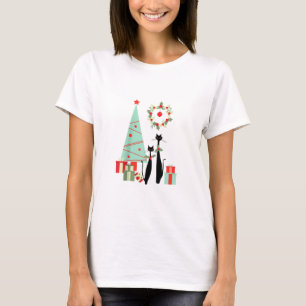 Camiseta Cristo del par de gatos de Guay moderno de la era 