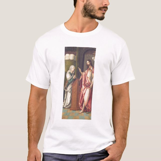 Camiseta Cristo el redentor que bendice a una mujer (el (Anverso)