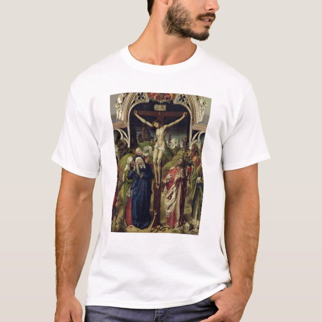 Camiseta Cristo en la cruz, las mujeres santas (Anverso)