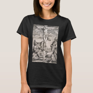 Camiseta Cristo en la cruz por Agostino Carracci