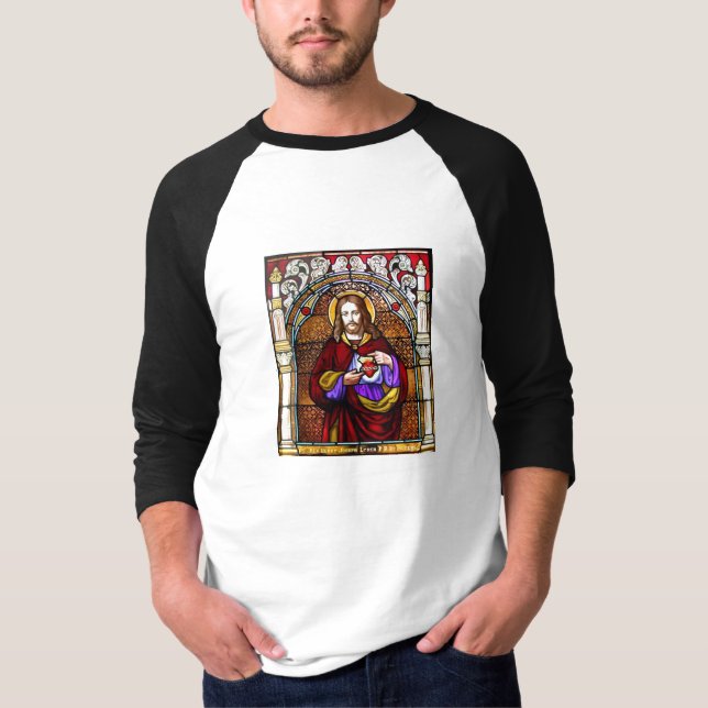 Camiseta Cristo en vidrio (Anverso)