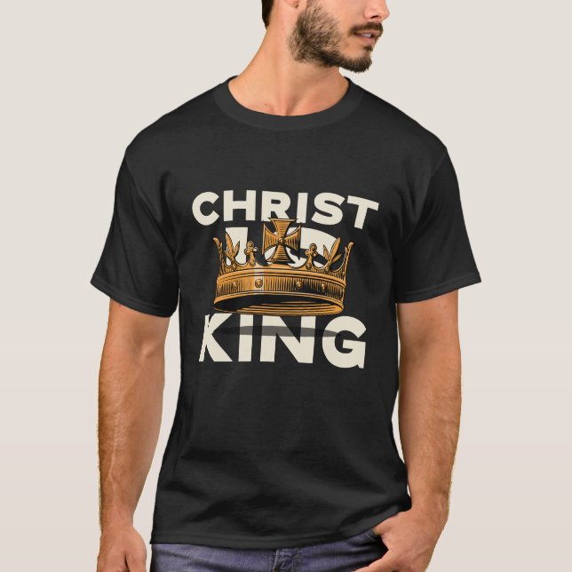 Camiseta Cristo es el Rey cristiano (Anverso)
