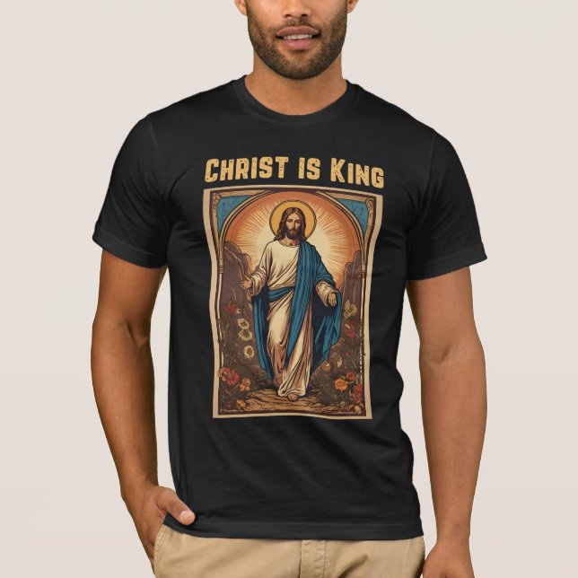 Camiseta Cristo es el Rey en contra de la cultura de cancel (Anverso)