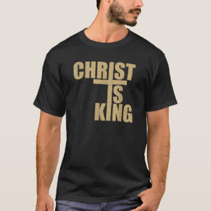 CAMISETA CRISTO ES EL REY JESÚS EL REY CRUCIFIX