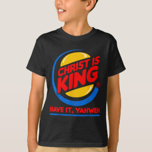 Camiseta Cristo es rey divertido tiene a dios jesus cristia