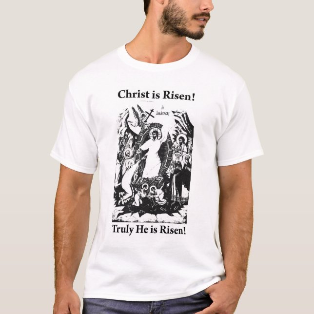 Camiseta ¡Cristo es Risen! (Anverso)