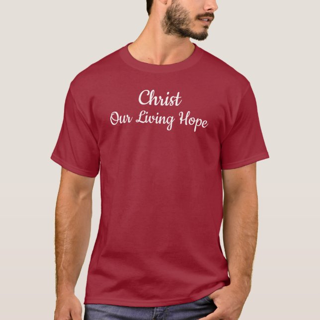 Camiseta Cristo, esperanza viva (Anverso)