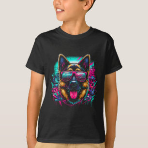 Camiseta Cristo estilo arte de graffiti de pastores alemane