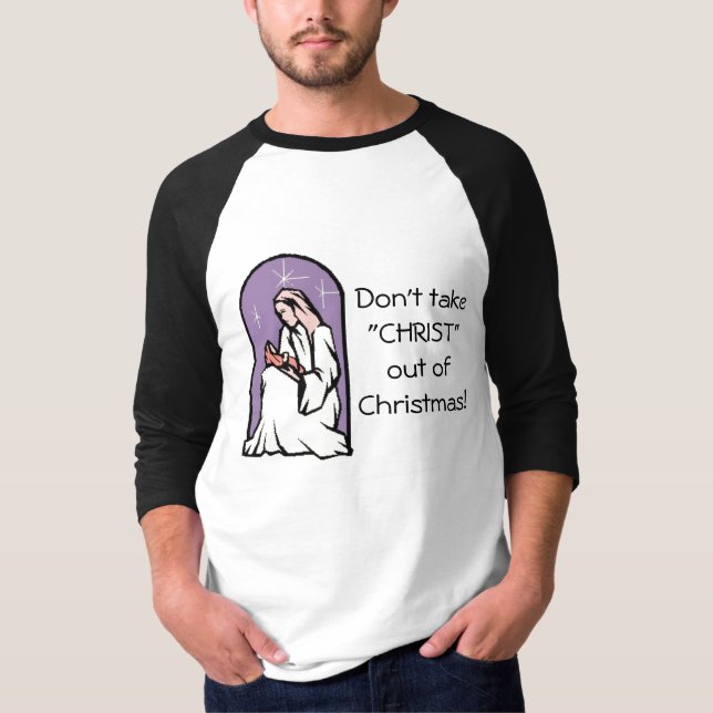 Camiseta Cristo, Felices Navidad (Anverso)