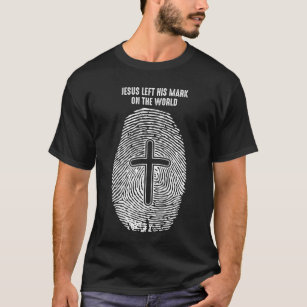 Camiseta Cristo Hueco Cristiano Jesús dejó su marca