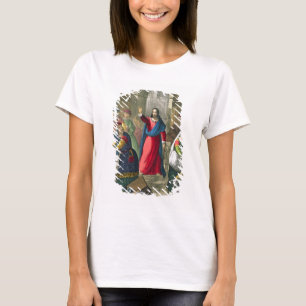 Camiseta Cristo limpia el templo, de una biblia impresa por