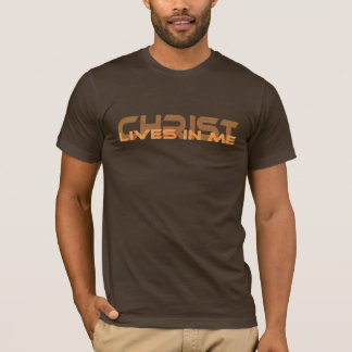 Camiseta Cristo lives en mi 3 Naranja TRANS PNG