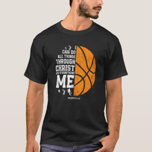 Camiseta Cristo me fortalece cestería religiosa cristiana