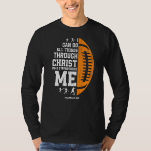 Camiseta Cristo me fortalece el garrote religioso cristiano