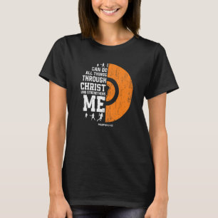 Camiseta Cristo me fortalece la lacrosa cristiana religiosa