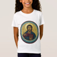 Cristo Pantocrátor bizantino Arte de mosaico redon