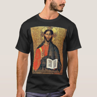Camiseta Cristo Pantocrátor Icono Ortodoxo Siglo XVI 