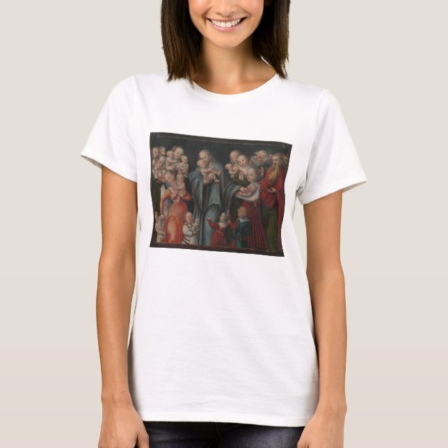 Camiseta Cristo que bendice a los niños (Anverso)