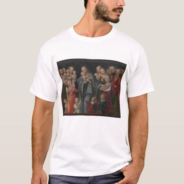 Camiseta Cristo que bendice a los niños (Anverso)