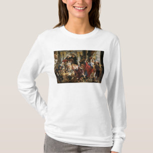 Camiseta Cristo que conduce a los comerciantes del templo