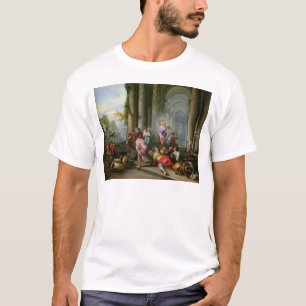 Camiseta Cristo que conduce a los comerciantes del templo