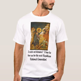 Camiseta Cristo que echa hacia fuera a demonios