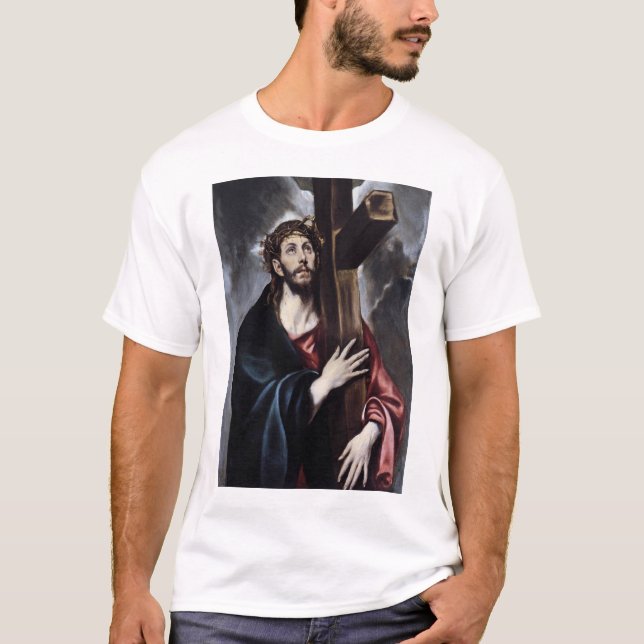 Camiseta Cristo que lleva la cruz (Anverso)