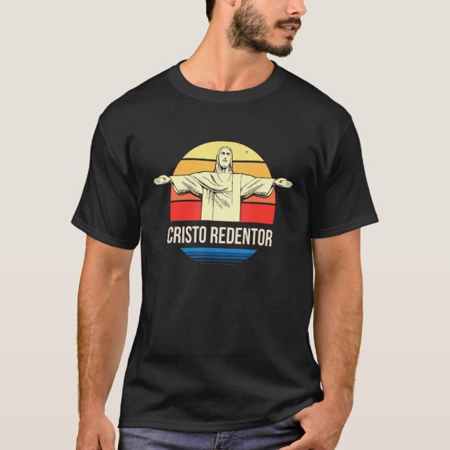 Camiseta Cristo Redentor De Río De Janeiro En Brasil (Anverso)