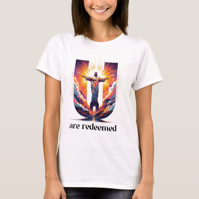 Camiseta Cristo Redentor: Estás Redimido (Anverso)
