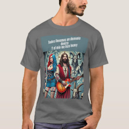 Camiseta Cristo Rockero: Todos Llevamos un Demonio Dentro