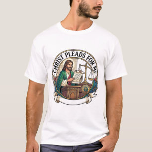 Camiseta Cristo Ruega Por Mí Jesús Abogado Del Tribunal De